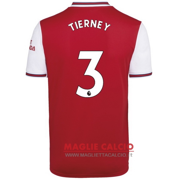 nuova maglietta arsenal 2019-2020 tierney 3 prima
