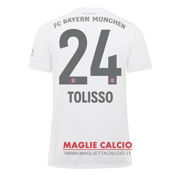 nuova maglietta bayern munich 2019-2020 tolisso 24 seconda