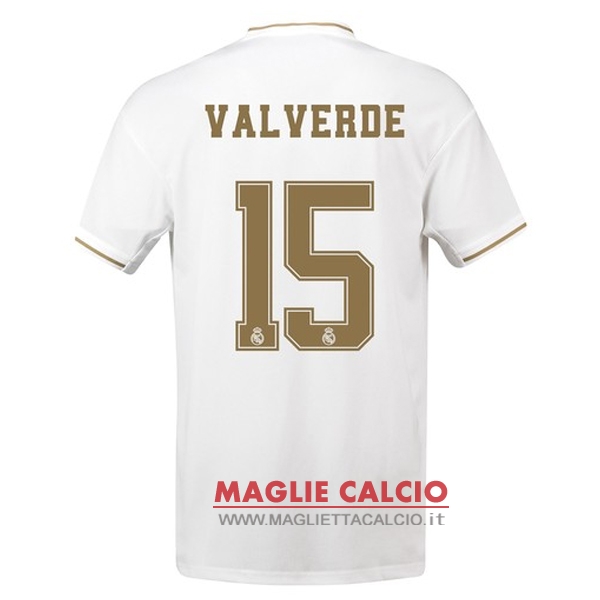 nuova maglietta real madrid 2019-2020 valverde 15 prima