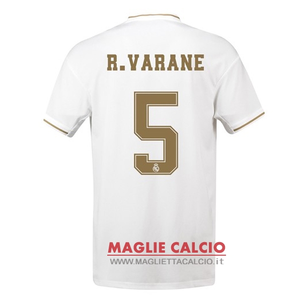 nuova maglietta real madrid 2019-2020 varane 5 prima