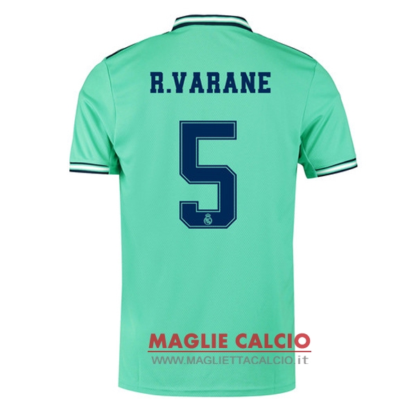 nuova maglietta real madrid 2019-2020 varane 5 terza