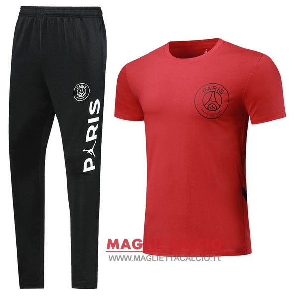 nuova formazione set completo divisione magliette paris saint germain 2018-2019 rosso nero