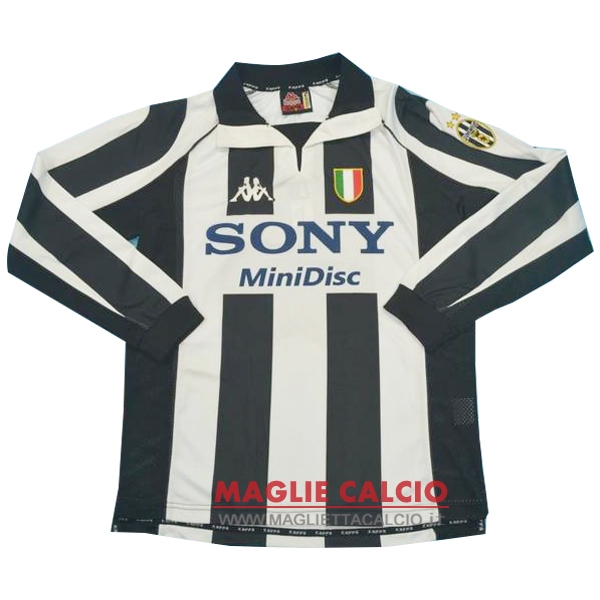 nuova prima divisione magliette manica lunga juventus retro 1997-1998