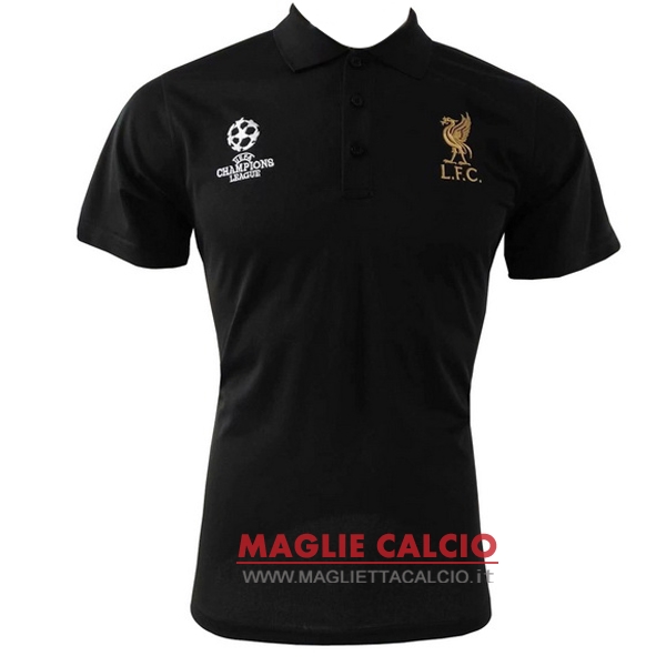 liverpool nero magliette polo nuova 2018-2019