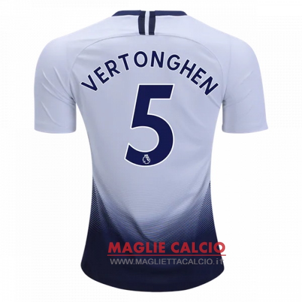 nuova maglietta tottenham hotspur 2018-2019 vertonghen 5 prima