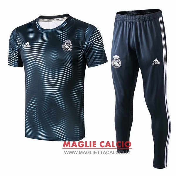 nuova formazione set completo divisione magliette real madrid 2018-2019 verde