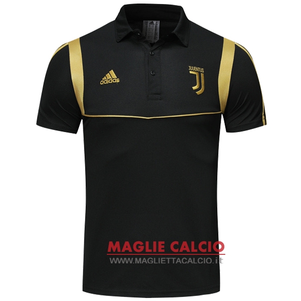 juventus nero giallo magliette polo nuova 2019-2020