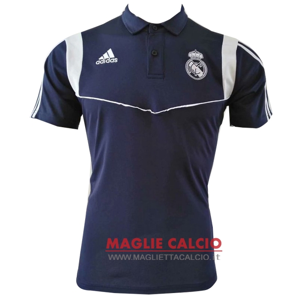 real madrid blu navy magliette polo nuova 2019-2020