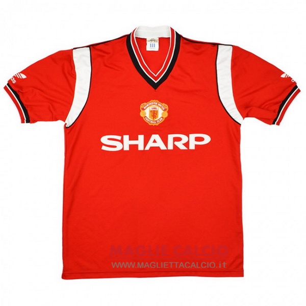 nuova prima magliette manchester united retro 1984-1986