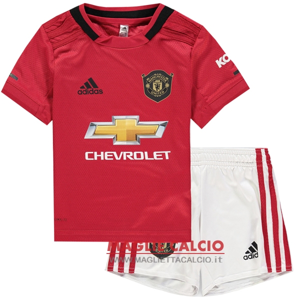 nuova prima maglietta manchester united bambino 2019-2020