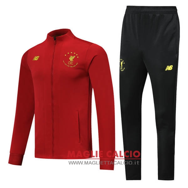 nuova liverpool insieme completo rosso nero giacca 2019-2020