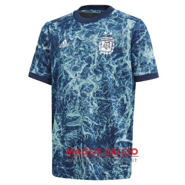 nuova pre match divisione magliette argentina 2020 blu