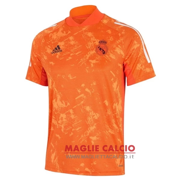 nuova magliette real madrid formazione 2020-2021 arancione