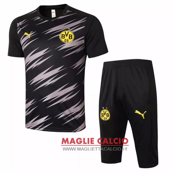 nuova formazione set completo divisione magliette borussia dortmund 2020-2021 nero giallo