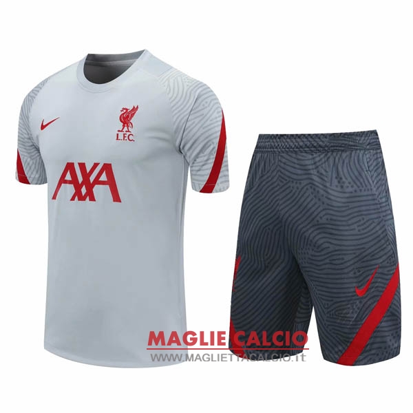 nuova formazione insieme completo divisione magliette liverpool 2020-2021 grigio