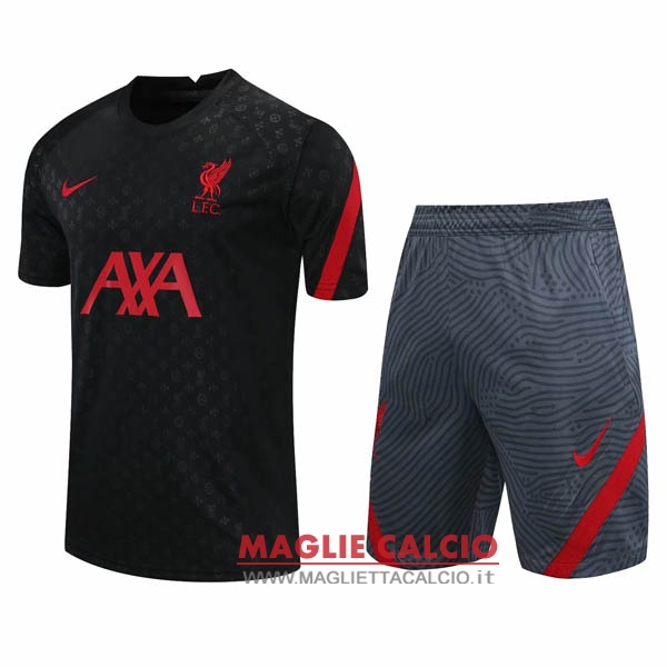 nuova formazione insieme completo divisione magliette liverpool 2020-2021 nero grigio