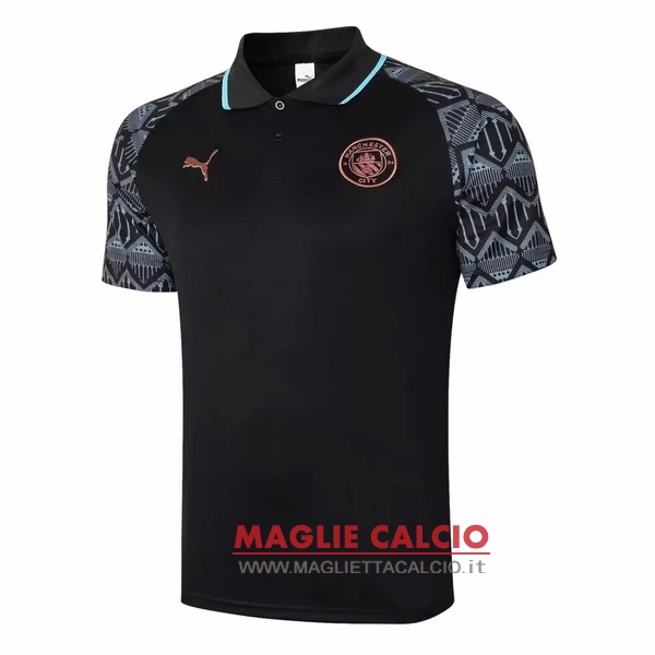 manchester city nero magliette polo nuova 2020-2021