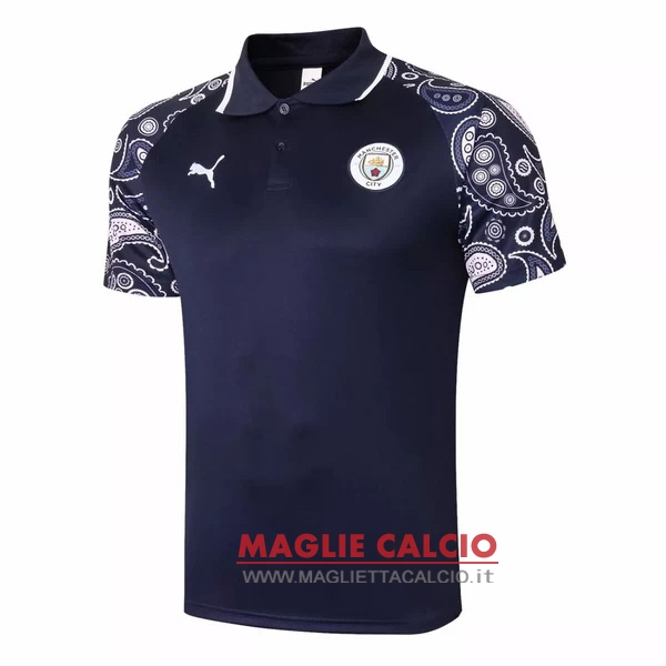 manchester city purpureo nero magliette polo nuova 2020-2021