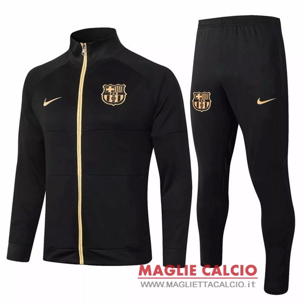 nuova barcelona set completo nero oro giacca 2020-2021