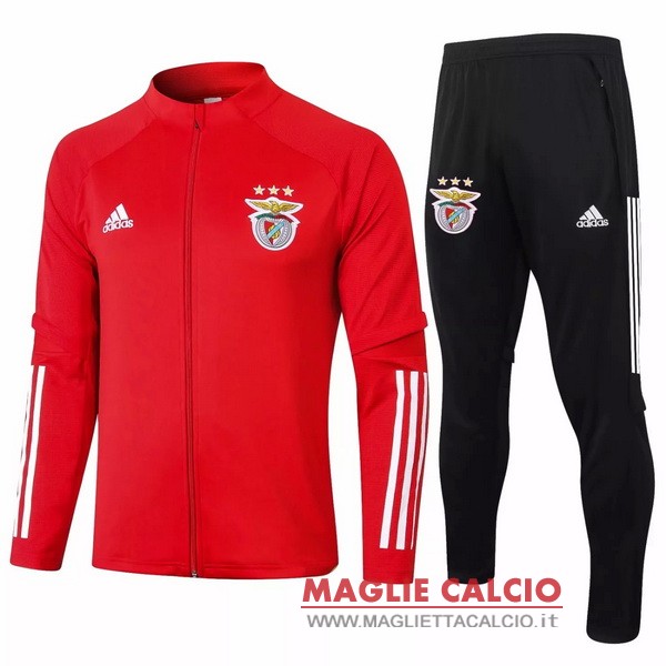 nuova benfica insieme completo rosso nero giacca 2020-2021