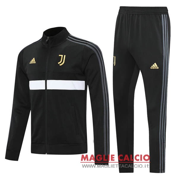 nuova juventus set completo nero bianco grigio giacca 2020-2021