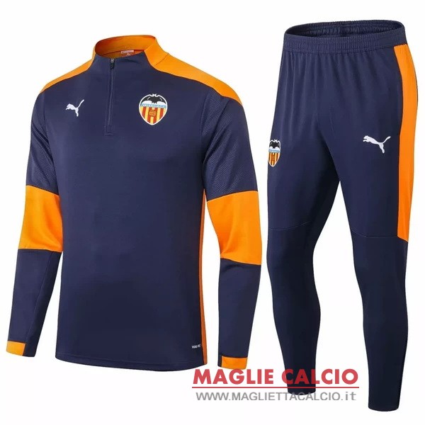nuova valencia insieme completo blu arancione giacca 2020-2021