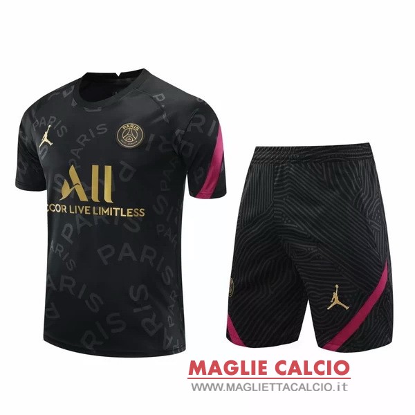 nuova formazione set completo divisione magliette paris saint germain 2020-2021 nero oro