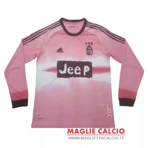 nuova magliette manica lunga juventus 2020-2021 rosa