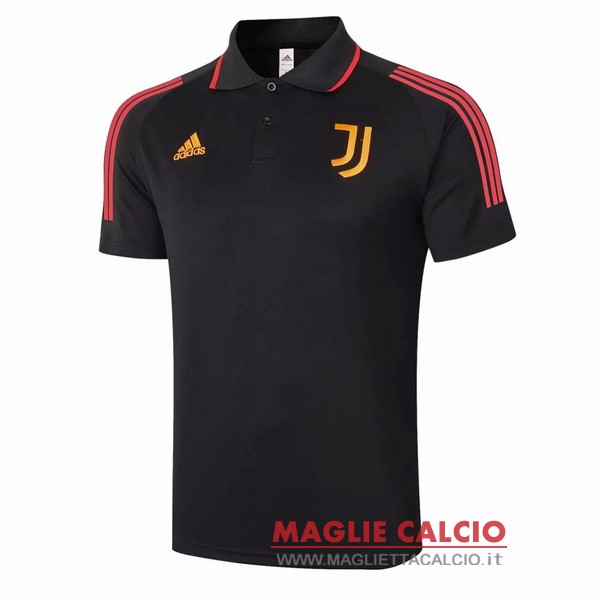 juventus nero rosso magliette polo nuova 2020-2021