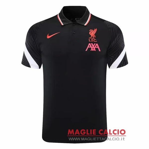 liverpool nero bianco magliette polo nuova 2020-2021