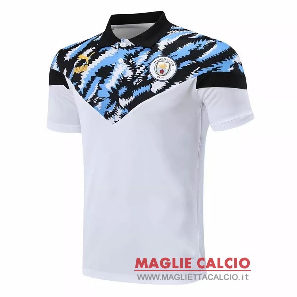 manchester city blu bianco magliette polo nuova 2020-2021