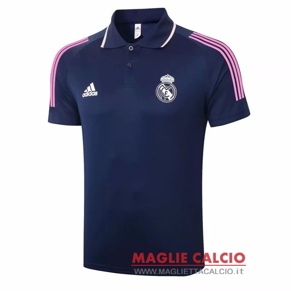 real madrid blu navy magliette polo nuova 2020-2021