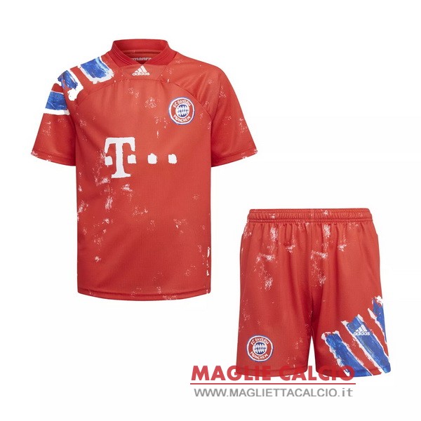 nuova magliette bayern munich set completo bambino 2020-2021 rosso