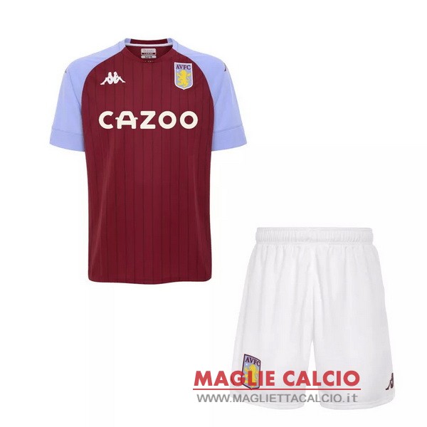 nuova prima maglietta aston villa set completo bambino 2020-2021