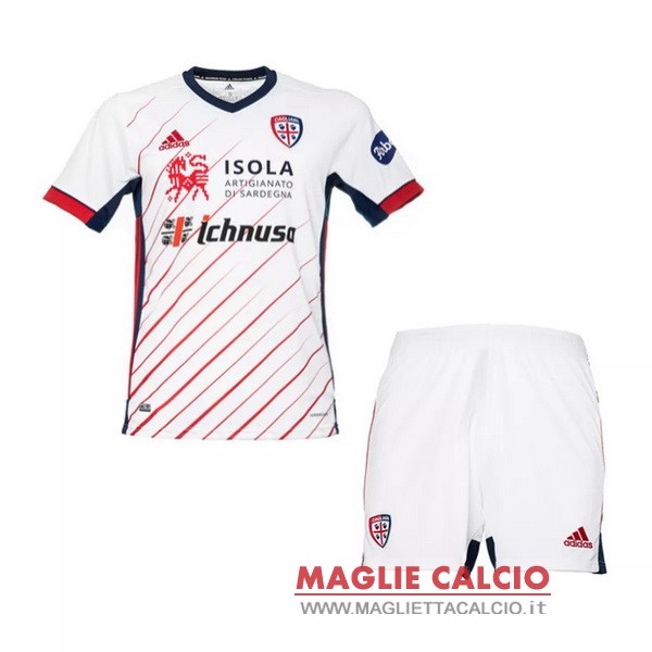 nuova seconda maglietta cagliari calcio set completo bambino 2020-2021