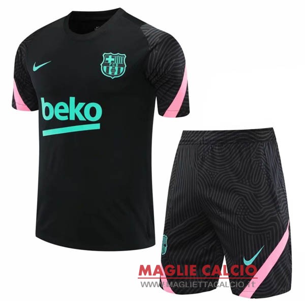 nuova formazione set completo divisione magliette barcelona 2020-2021 nero verde