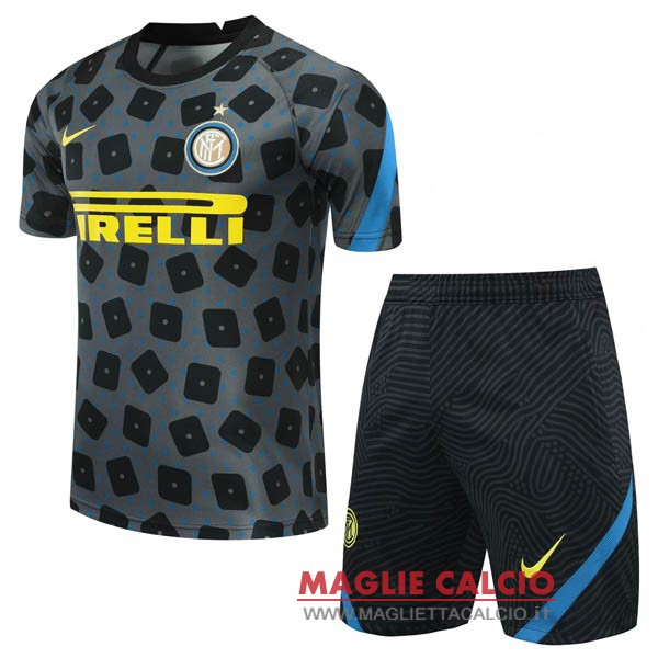 nuova formazione set completo divisione magliette inter milan 2020-2021 grigio