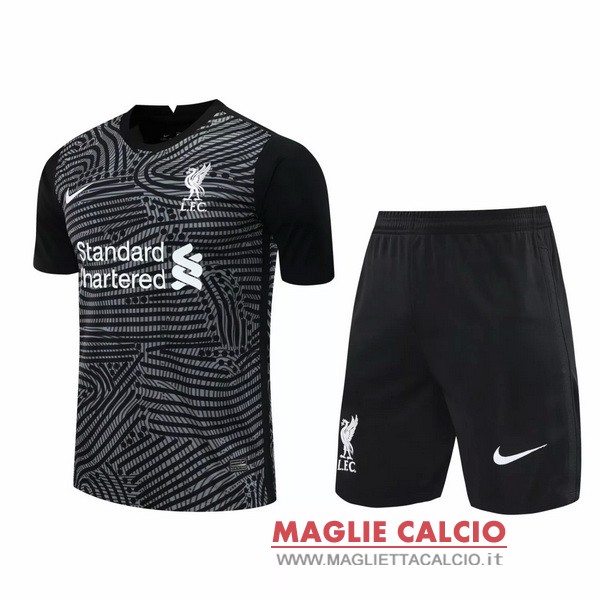 nuova formazione insieme completo divisione magliette liverpool 2020-2021 grigio nero