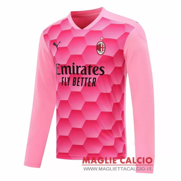 nuova manica lunga portiere ac milan 2020-2021 rosa