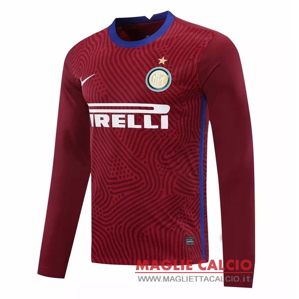 nuova manica lunga portiere inter milan 2020-2021 borgogna