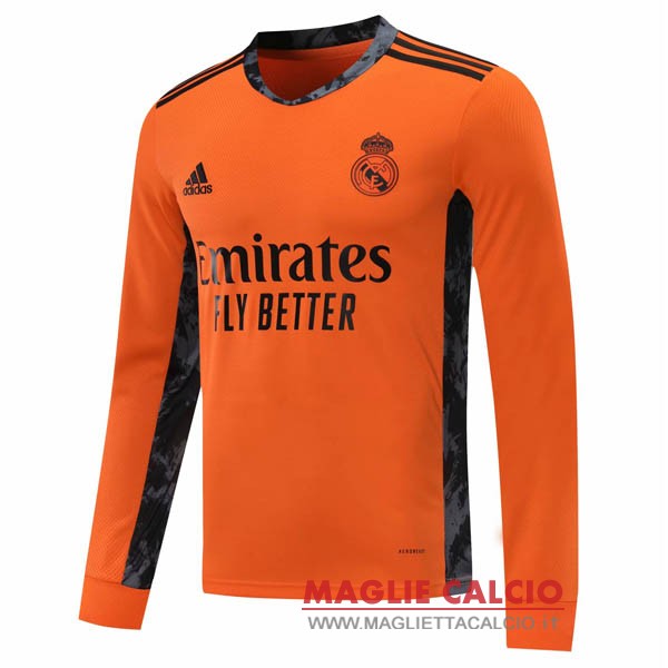 nuova seconda magliette real madrid mancia lunga 2020-2021