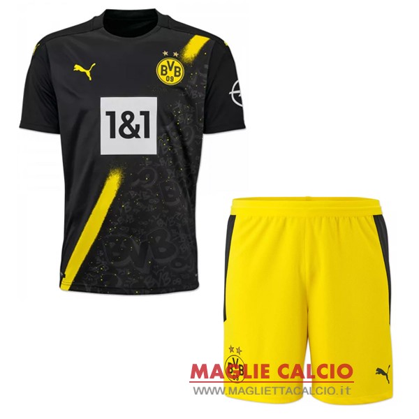 seconda magliette borussia dortmund set completo bambino 2020-2021