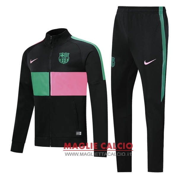 nuova barcelona set completo verde rosa nero giacca 2019-2020