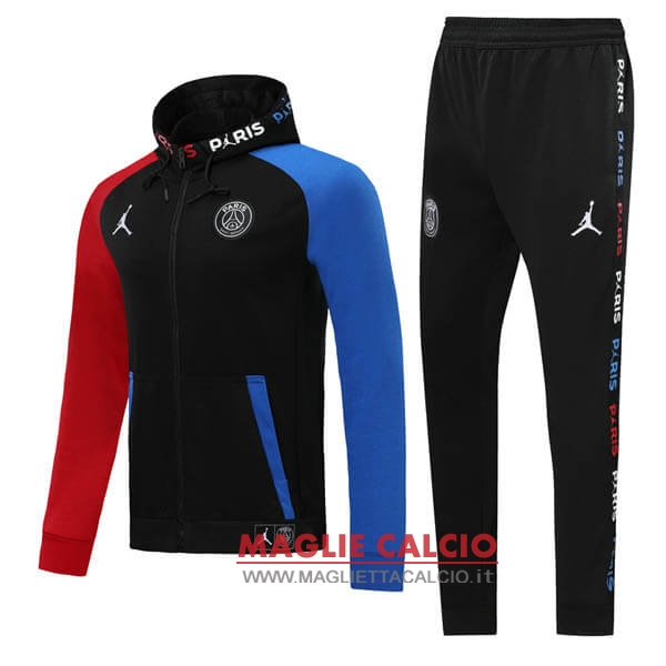 nuova paris saint germain insieme completo nero blu rosso giacca 2019-2020