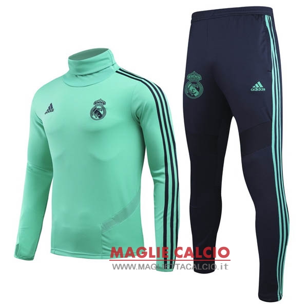 nuova real madrid insieme completo verde giacca 2020-2021