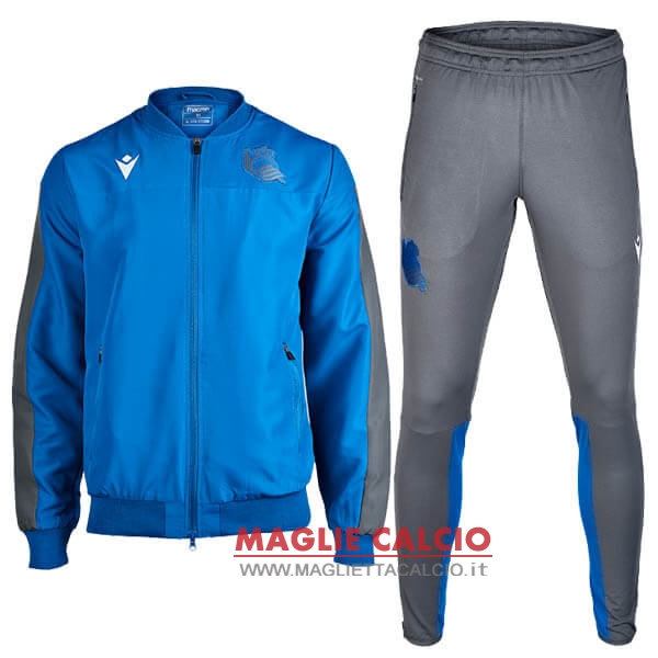 nuova real sociedad insieme completo blu giacca 2019-2020