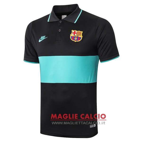 barcelona nero verde magliette polo nuova 2020-2021