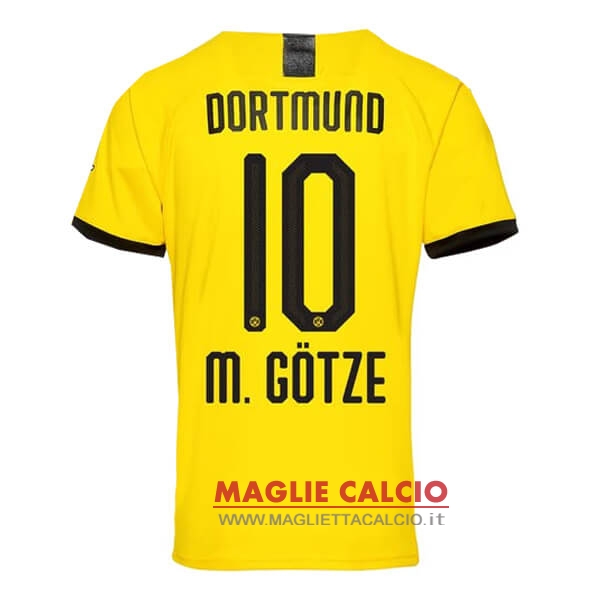 maglietta borussia dortmund 2019-2020 m.gotze 10 prima