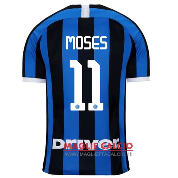 nuova maglietta inter milan 2019-2020 moses 11 prima