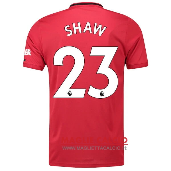 nuova maglietta manchester united 2019-2020 shaw 23 prima